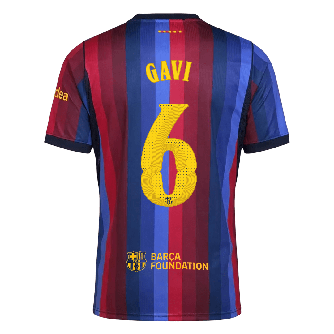 Barcelona Home Jersey 2026/27 - GAVI #6 - UCL