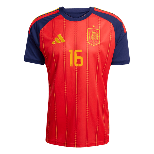 Spain World Cup 2026 Home Jersey - RODRIGO #16