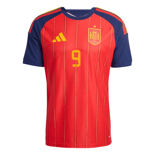 GAVI #9 Mens Spain World Cup Home Jersey 2026 - Player Version (Slim Fit)