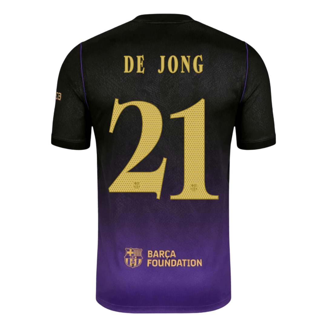 Barcelona Away Jersey 2026/27 - DE JONG #21 - UCL (Player Version)