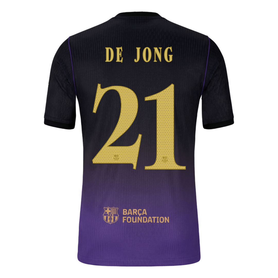 Barcelona Away Jersey 2026/27 - DE JONG #21 - UCL