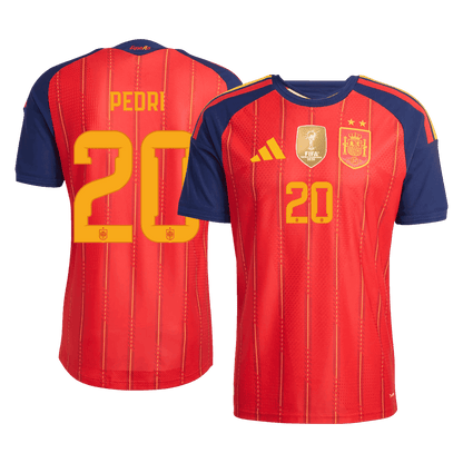 [Champion Edition] Spain World Cup Home Jersey 2026 - PEDRI #20 (Player Version)