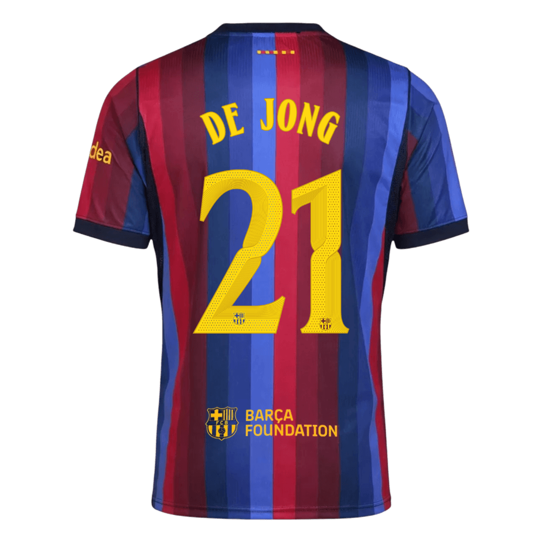 Barcelona Home Jersey 2026/27 - DE JONG #21 - UCL