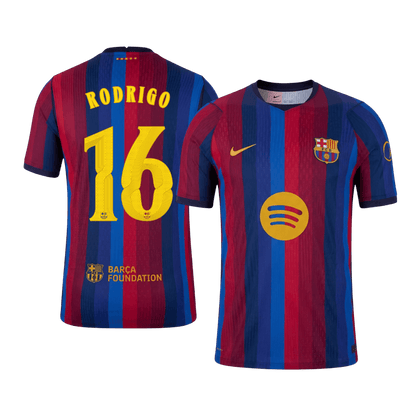 Barcelona Home Jersey 2026/27 - RODRIGO #16 - UCL (Player Version)