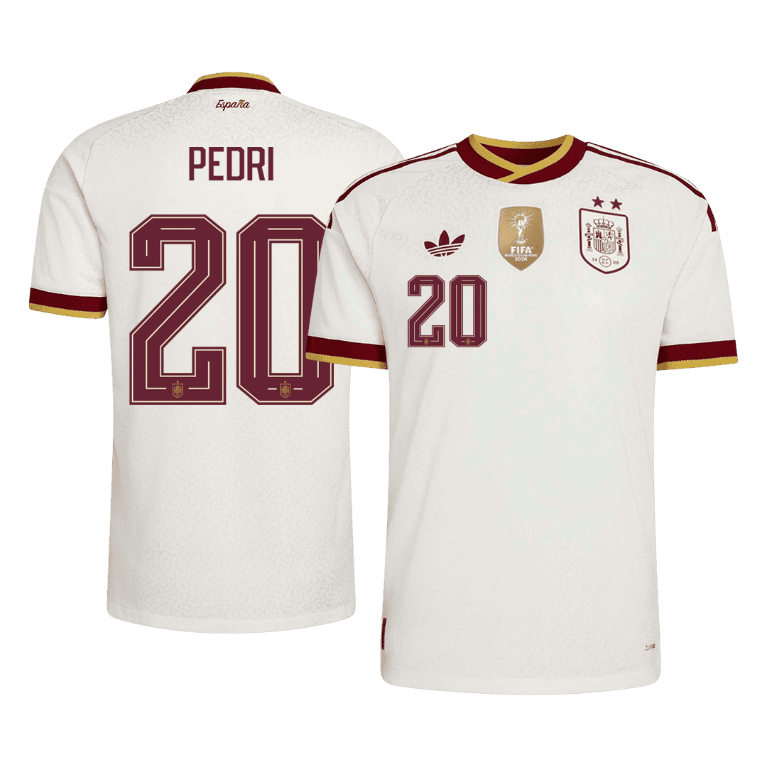 [Champion Edition] Spain World Cup Away Jersey 2026 - PEDRI #20 (Player Version)