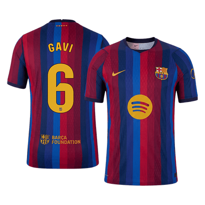 Barcelona Home Jersey 2026/27 - GAVI #6 (Player Version)
