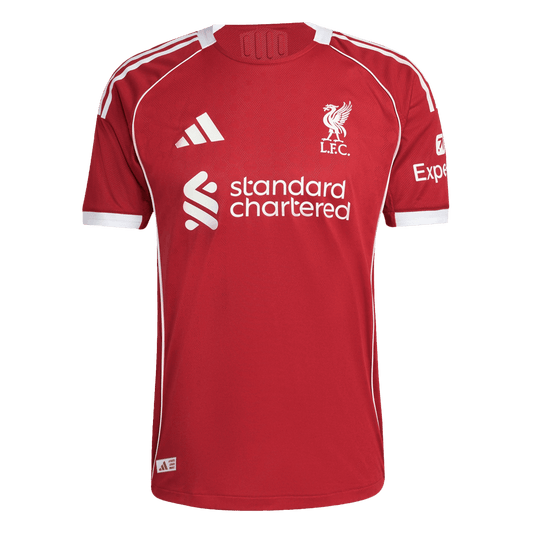 Mens Liverpool Home Jersey 2025/26 - Player Version (Slim Fit)