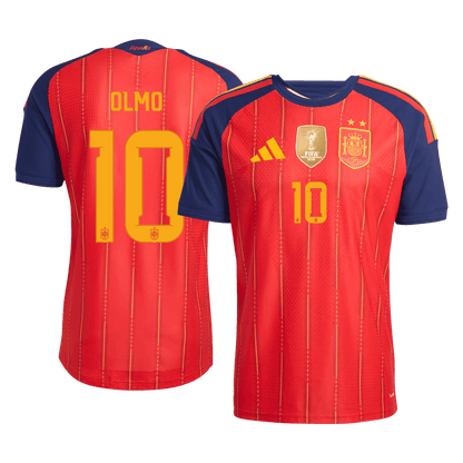[Champion Edition] Spain World Cup Home Jersey 2026 - OLMO #10 (Player Version)