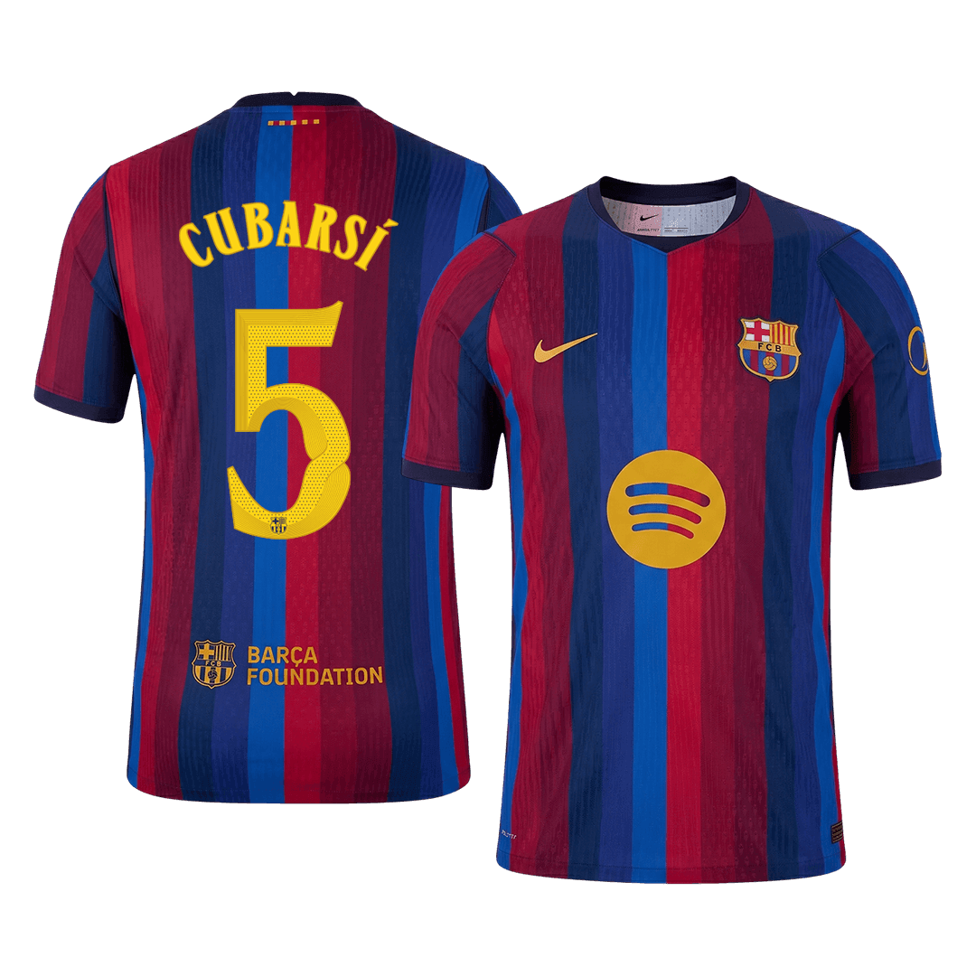 Barcelona Home Jersey 2026/27 - CUBARSÍ #5 - UCL (Player Version)