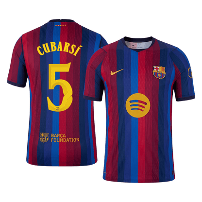 Barcelona Home Jersey 2026/27 - CUBARSÍ #5 - UCL (Player Version)