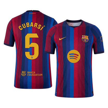 Barcelona Home Jersey 2026/27 - CUBARSÍ #5 (Player Version)