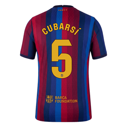 Barcelona Home Jersey 2026/27 - CUBARSÍ #5 (Player Version)