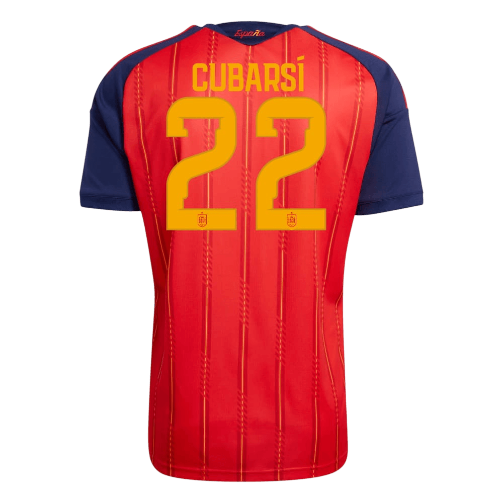 [Champion Edition] Spain World Cup Home Jersey 2026 - CUBARSÍ #22 (Player Version)