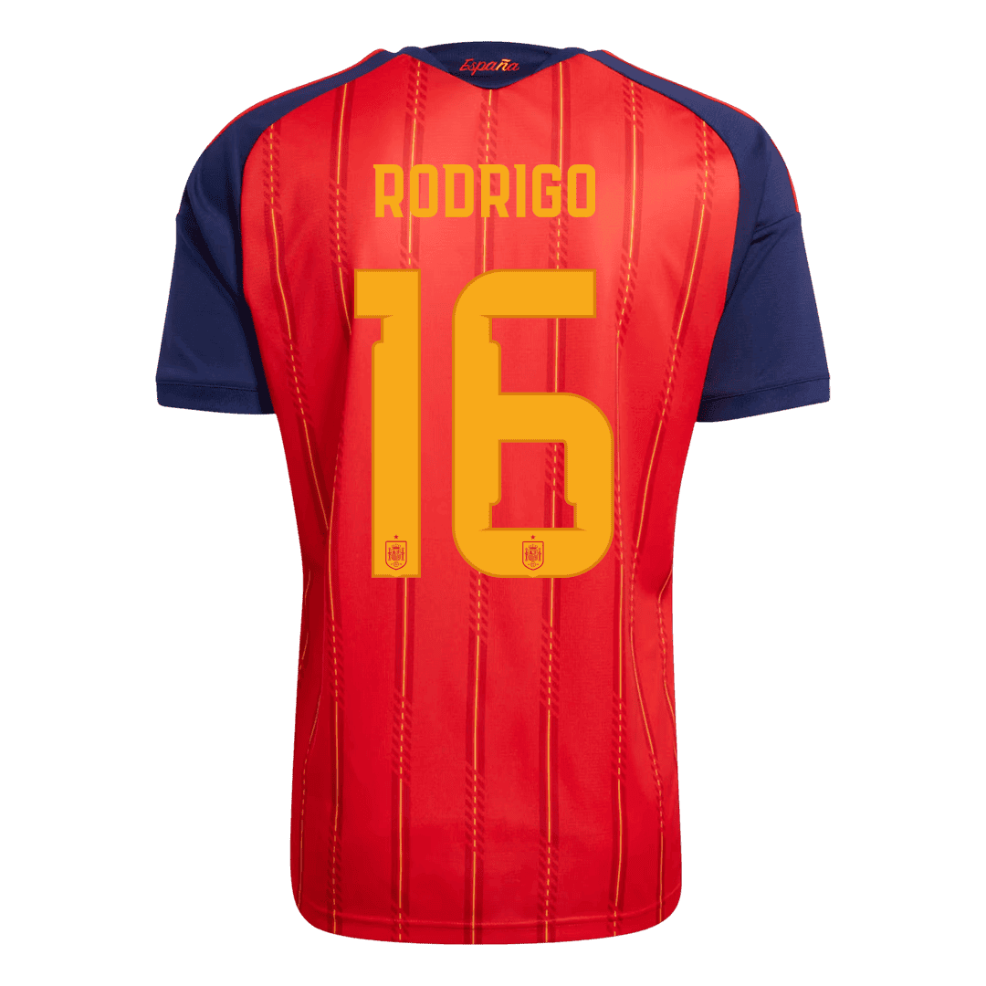 [Champion Edition] Spain World Cup Home Jersey 2026 - RODRIGO #16 (Player Version)