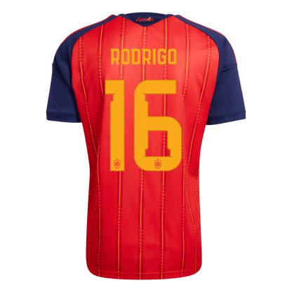 [Champion Edition] Spain World Cup Home Jersey 2026 - RODRIGO #16 (Player Version)