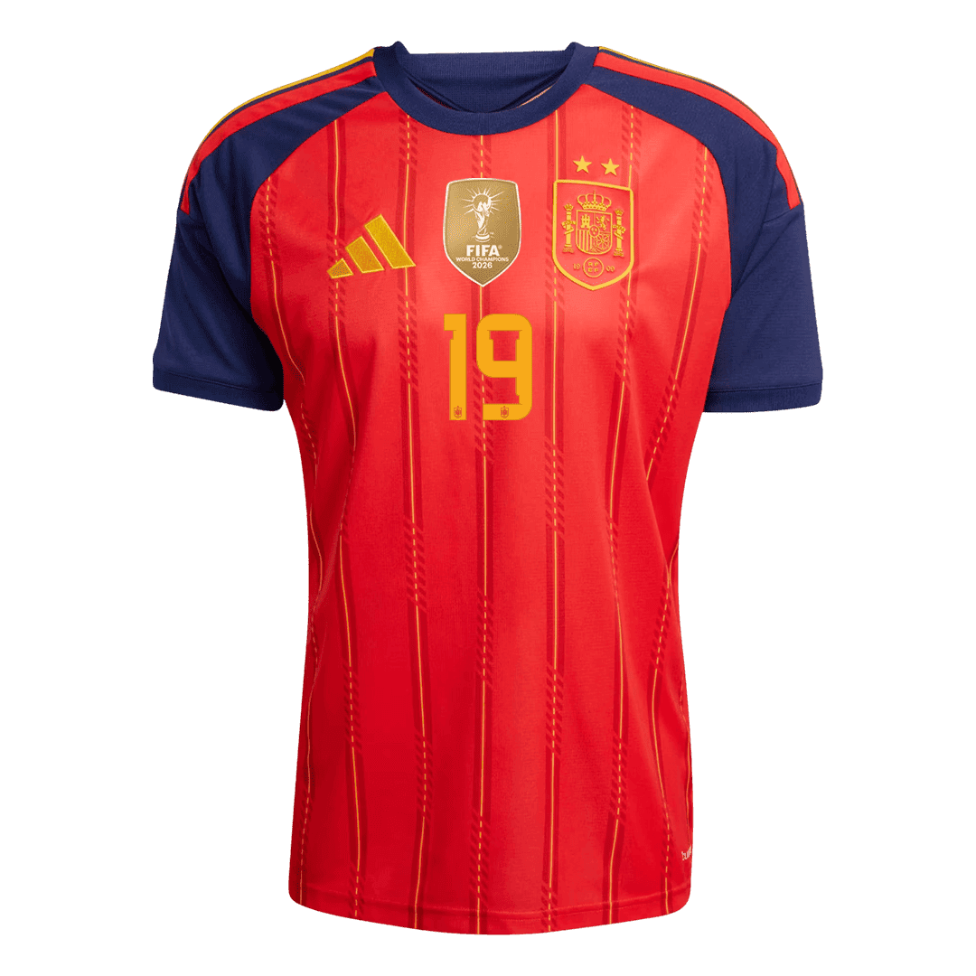 [Champion Edition] Spain World Cup Home Jersey 2026 - LAMINE YAMAL #19