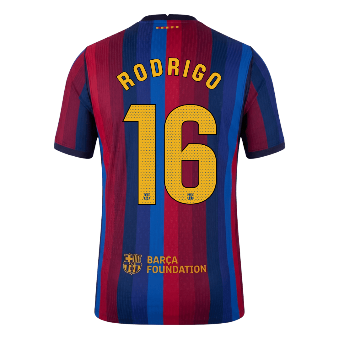 Barcelona Home Jersey 2026/27 - RODRIGO #16 (Player Version)