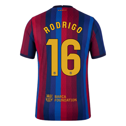 Barcelona Home Jersey 2026/27 - RODRIGO #16 (Player Version)