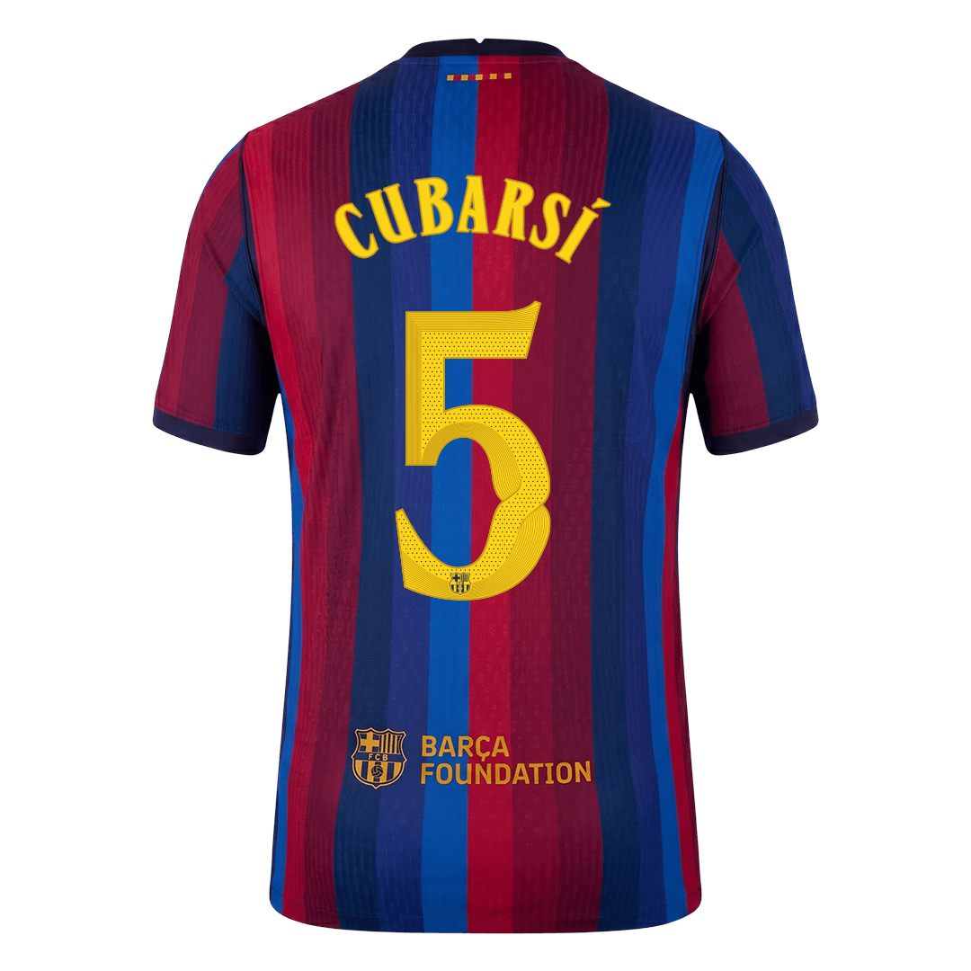 Barcelona Home Jersey 2026/27 - CUBARSÍ #5 - UCL (Player Version)