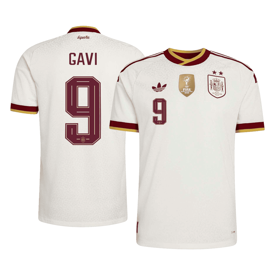 [Champion Edition] Spain World Cup Away Jersey 2026 - GAVI #9 (Player Version)
