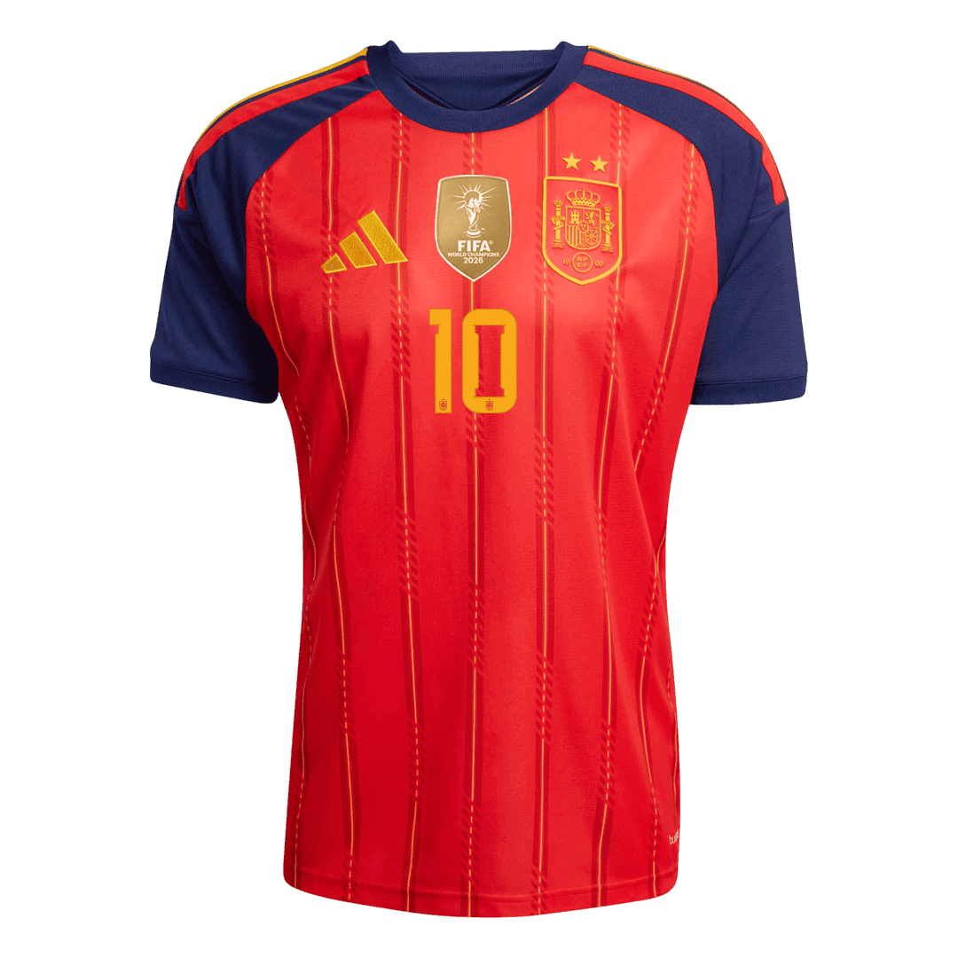 [Champion Edition] Spain World Cup Home Jersey 2026 - OLMO #10