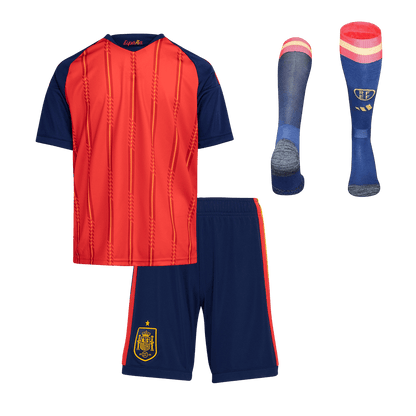 [Champion Edition] Spain Kids World Cup Home Full Kit 2026