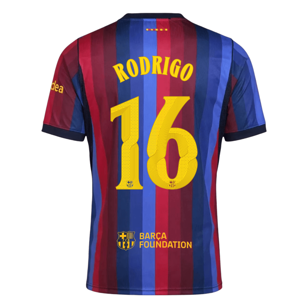 Barcelona Home Jersey 2026/27 - RODRIGO #16 - UCL