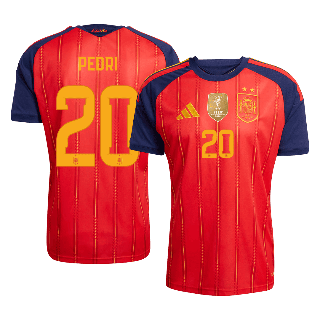 [Champion Edition] Spain World Cup Home Jersey 2026 - PEDRI #20