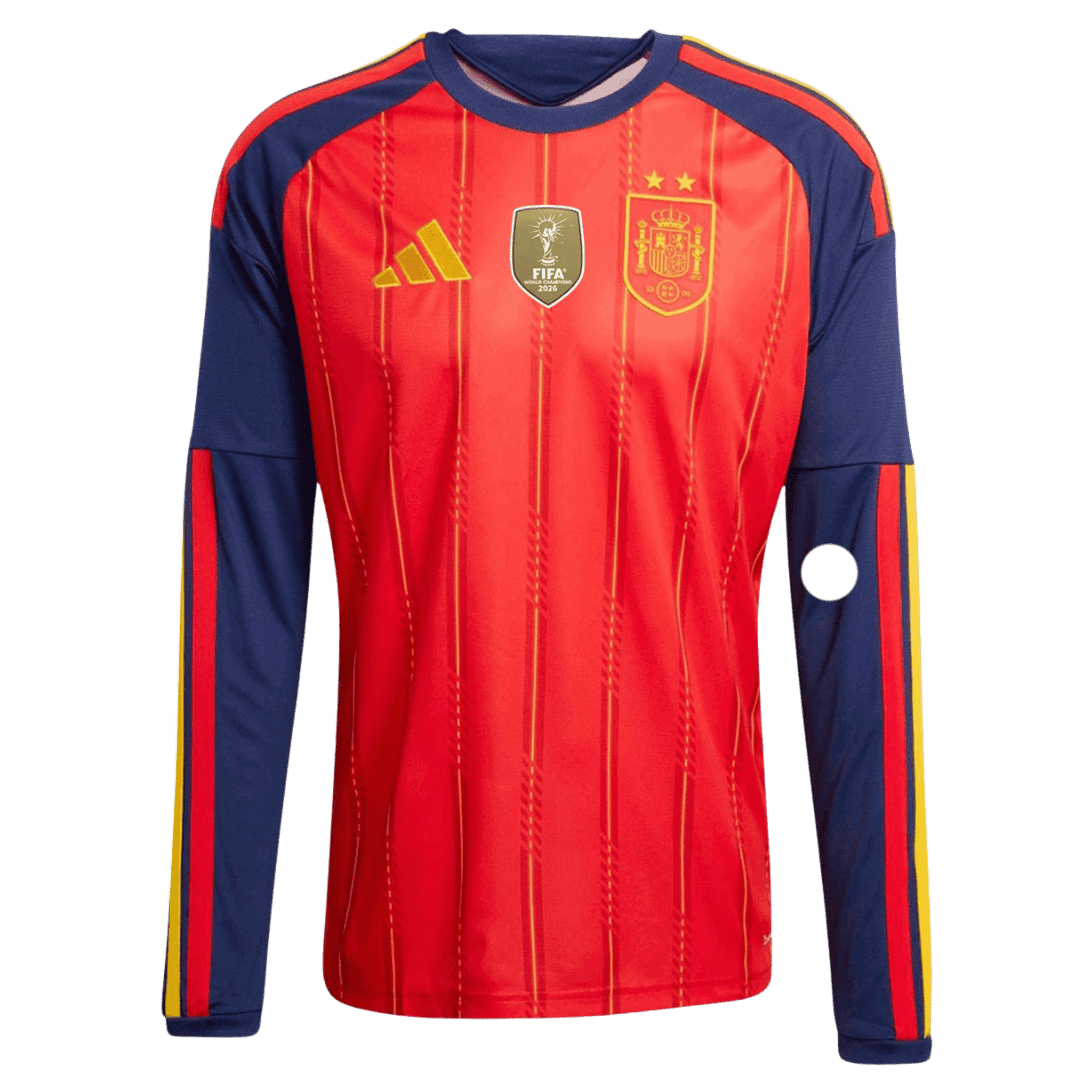 Spain World Cup Home Long Sleeve Jersey 2026