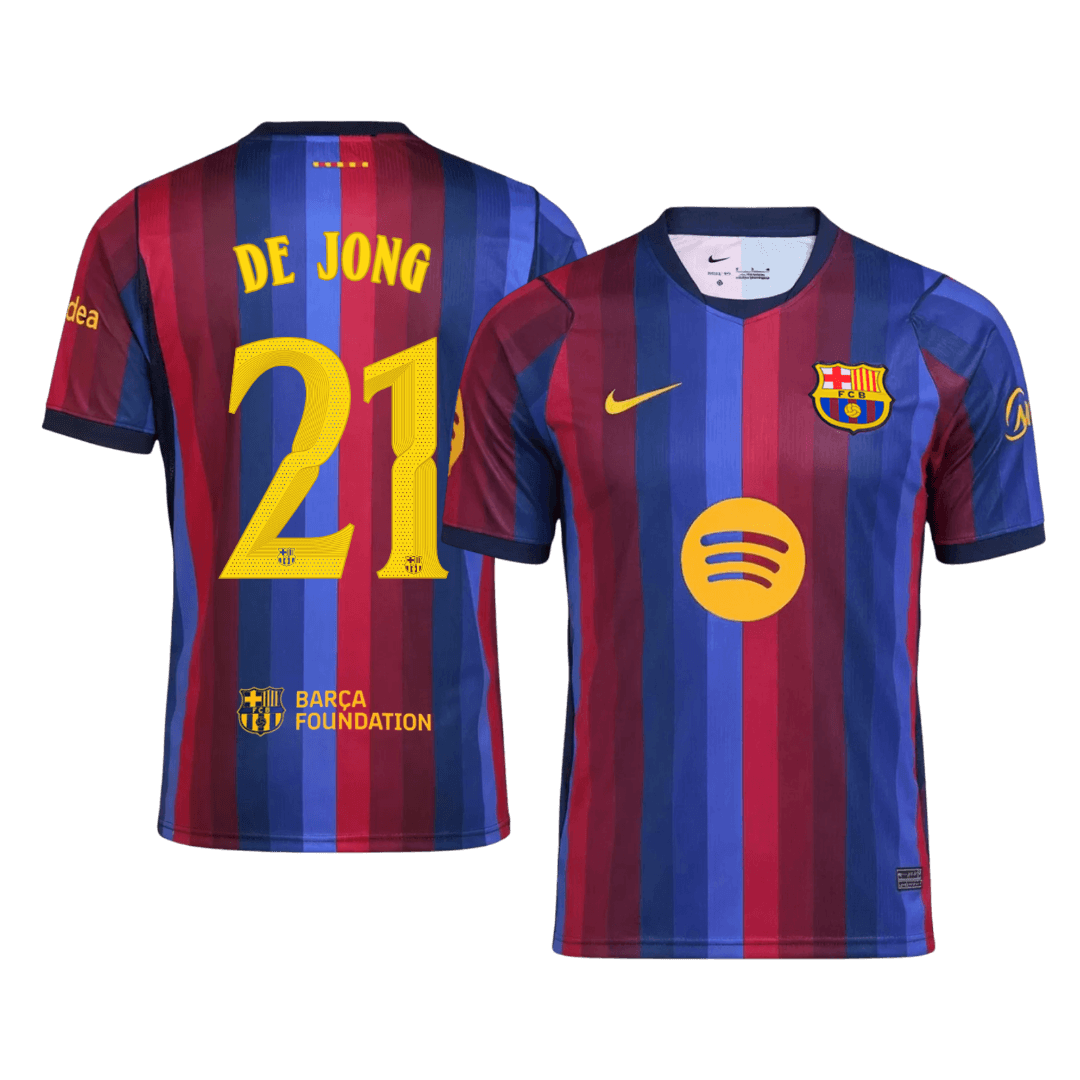 Barcelona Home Jersey 2026/27 - DE JONG #21 - UCL