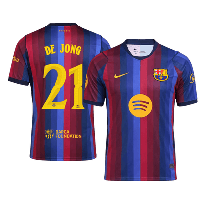 Barcelona Home Jersey 2026/27 - DE JONG #21 - UCL