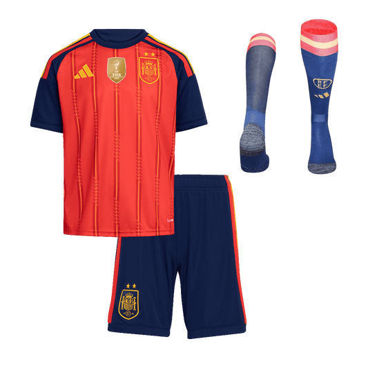 [Champion Edition] Spain Kids World Cup Home Full Kit 2026
