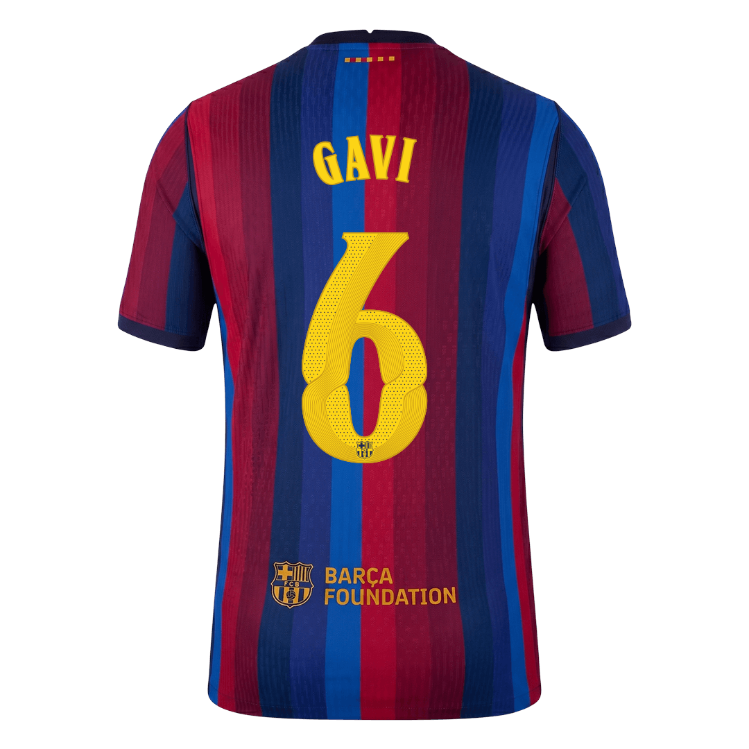 Barcelona Home Jersey 2026/27 - GAVI #6 - UCL (Player Version)