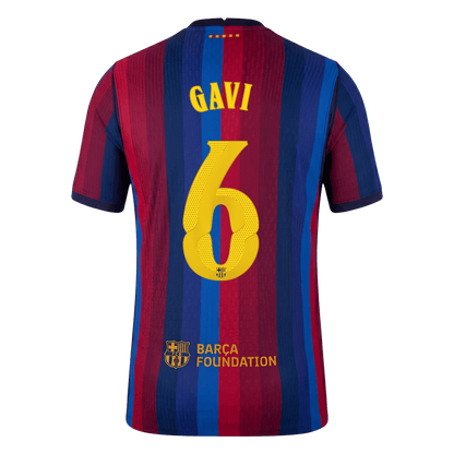 Barcelona Home Jersey 2026/27 - GAVI #6 - UCL (Player Version)