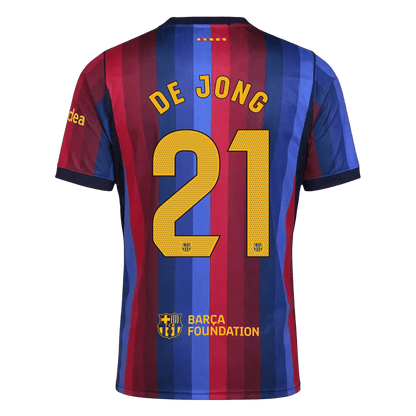 Barcelona Home Jersey 2026/27 - DE JONG #21