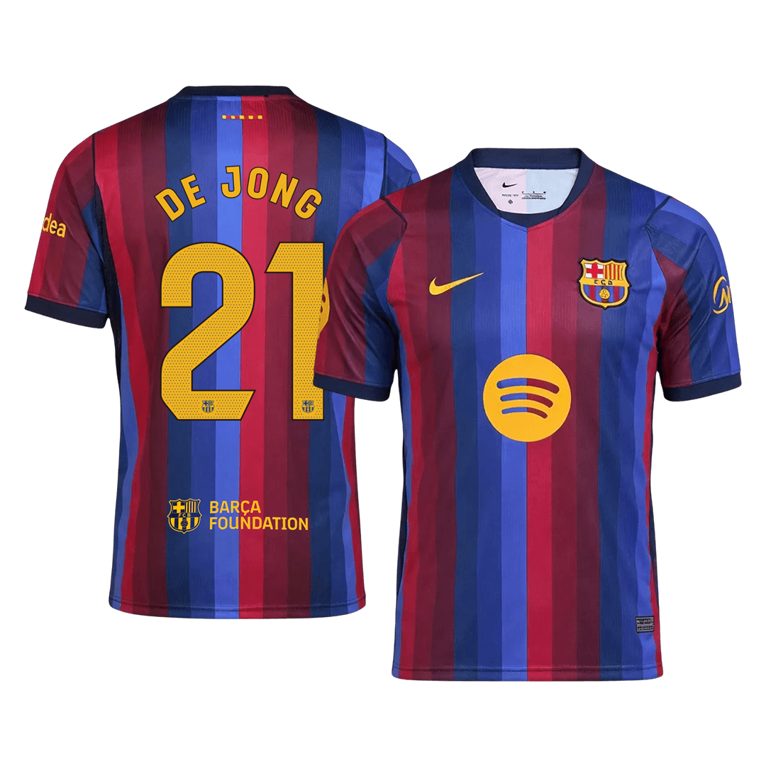 Barcelona Home Jersey 2026/27 - DE JONG #21