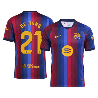 Barcelona Home Jersey 2026/27 - DE JONG #21