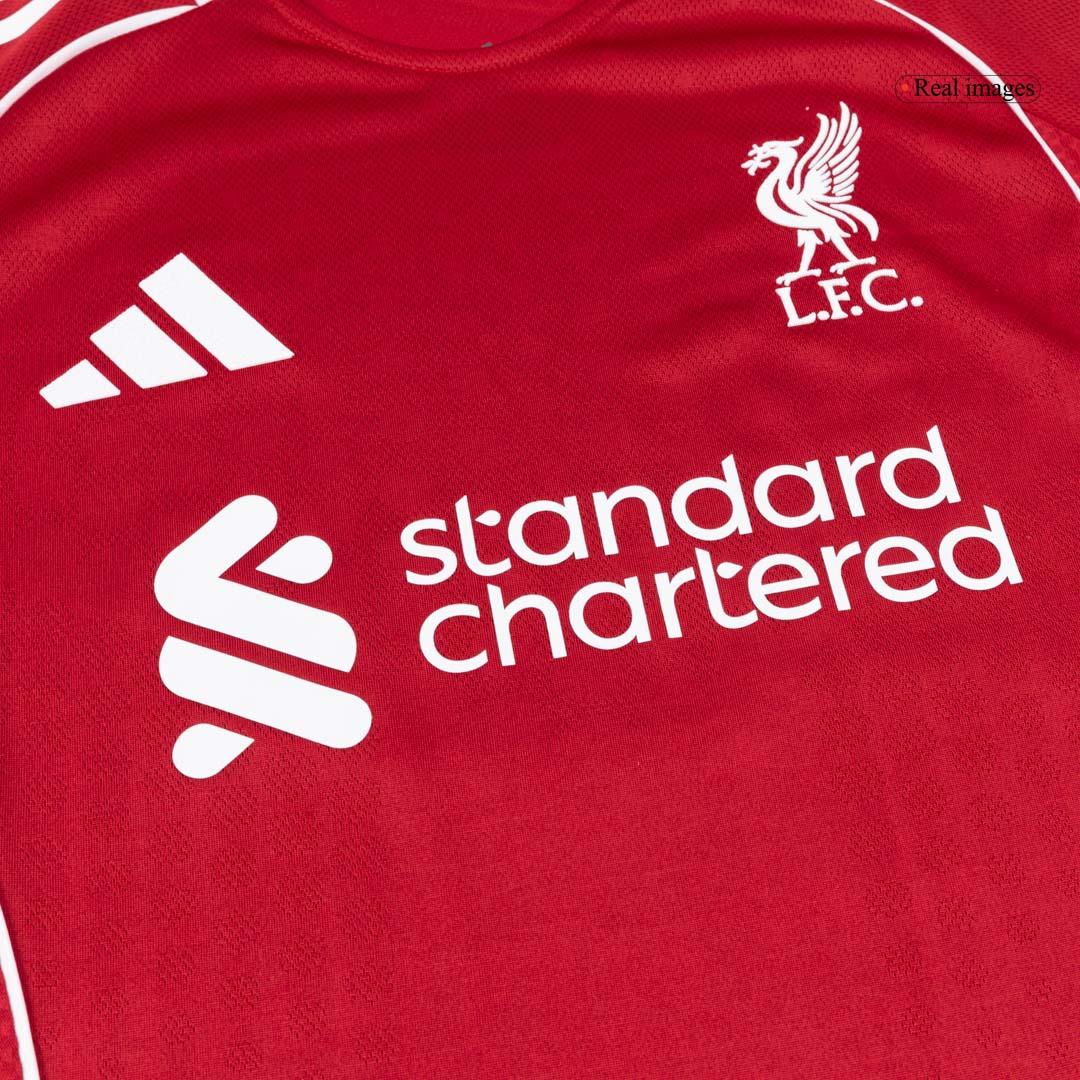 M.SALAH #11 Mens Liverpool Home Jersey 2025/26 - Player Version (Slim Fit)