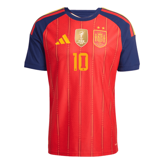 [Champion Edition] Spain World Cup Home Jersey 2026 - OLMO #10 (Player Version)