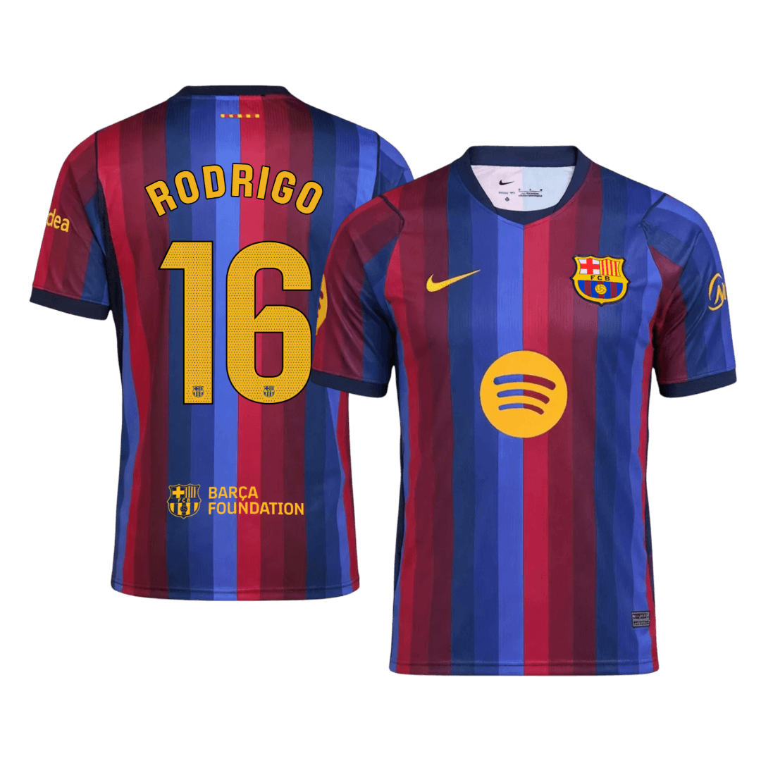 Barcelona Home Jersey 2026/27 - RODRIGO #16