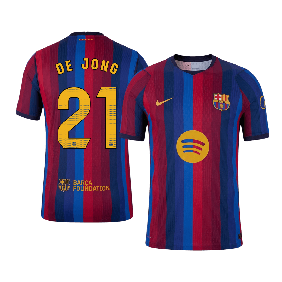 Barcelona Home Jersey 2026/27 - DE JONG #21 (Player Version)