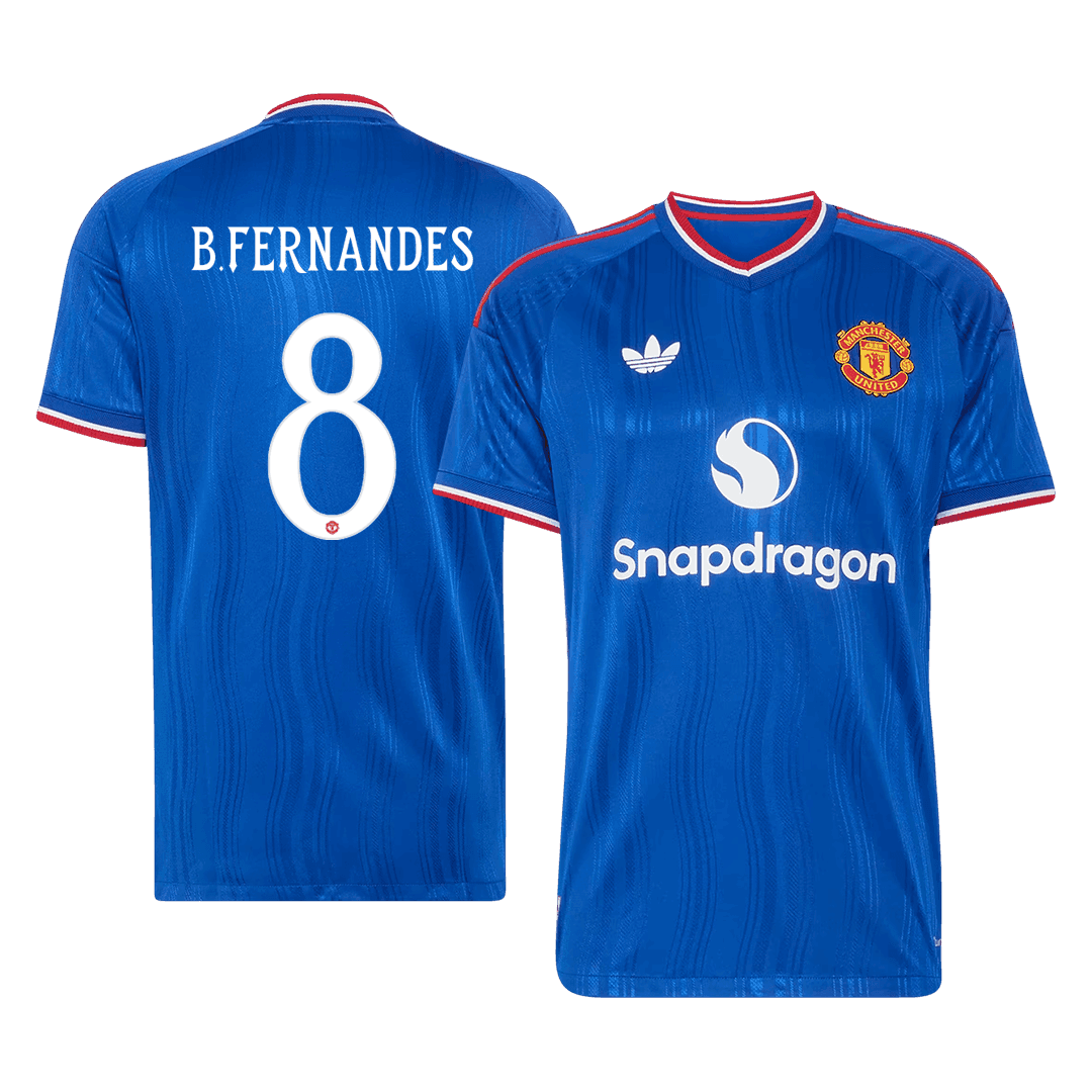 Manchester United Away Jersey 2026/27 - B. FERNANDES #8 - UCL (Player Version)