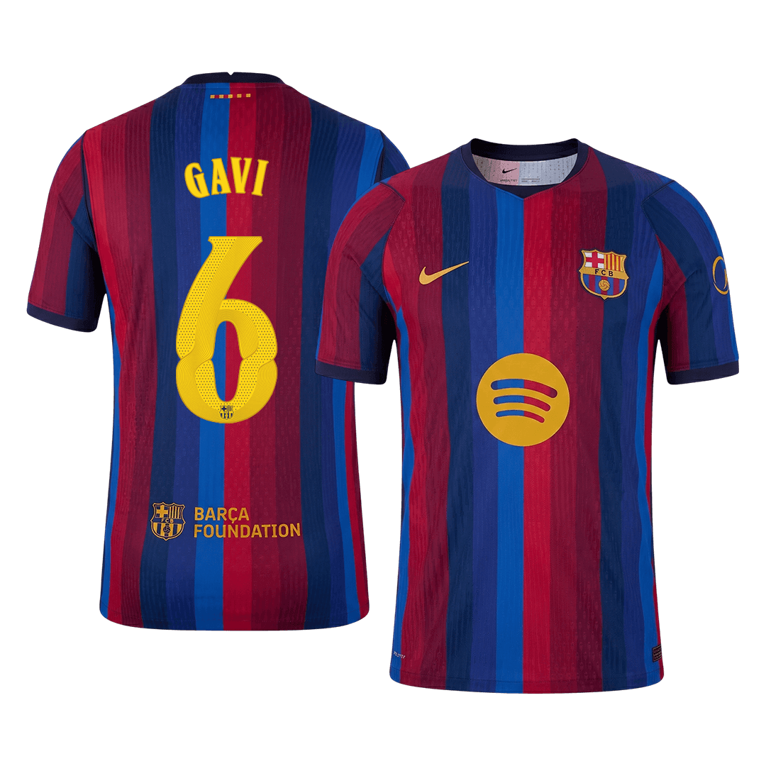 Barcelona Home Jersey 2026/27 - GAVI #6 - UCL (Player Version)