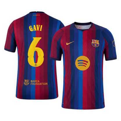 Barcelona Home Jersey 2026/27 - GAVI #6 - UCL (Player Version)