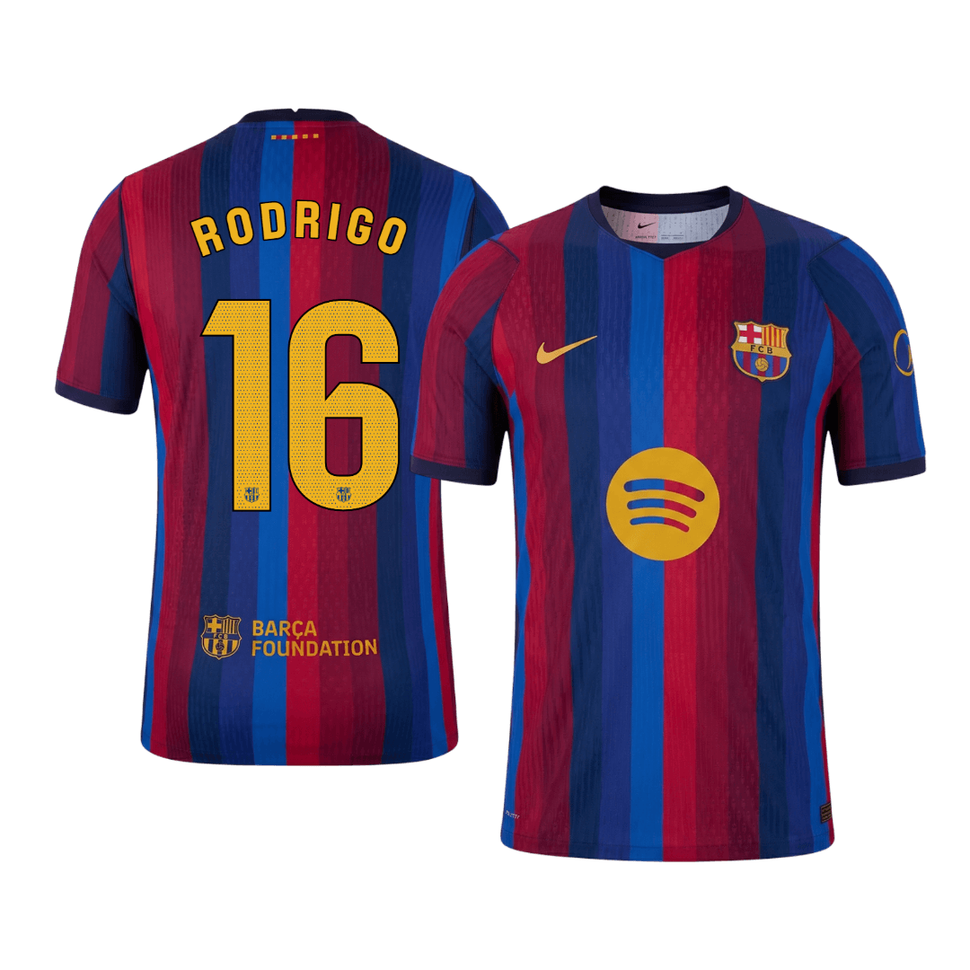 Barcelona Home Jersey 2026/27 - RODRIGO #16 (Player Version)