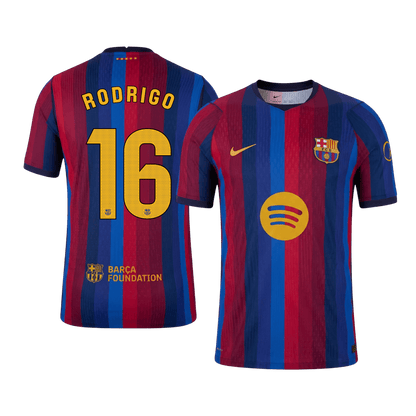 Barcelona Home Jersey 2026/27 - RODRIGO #16 (Player Version)