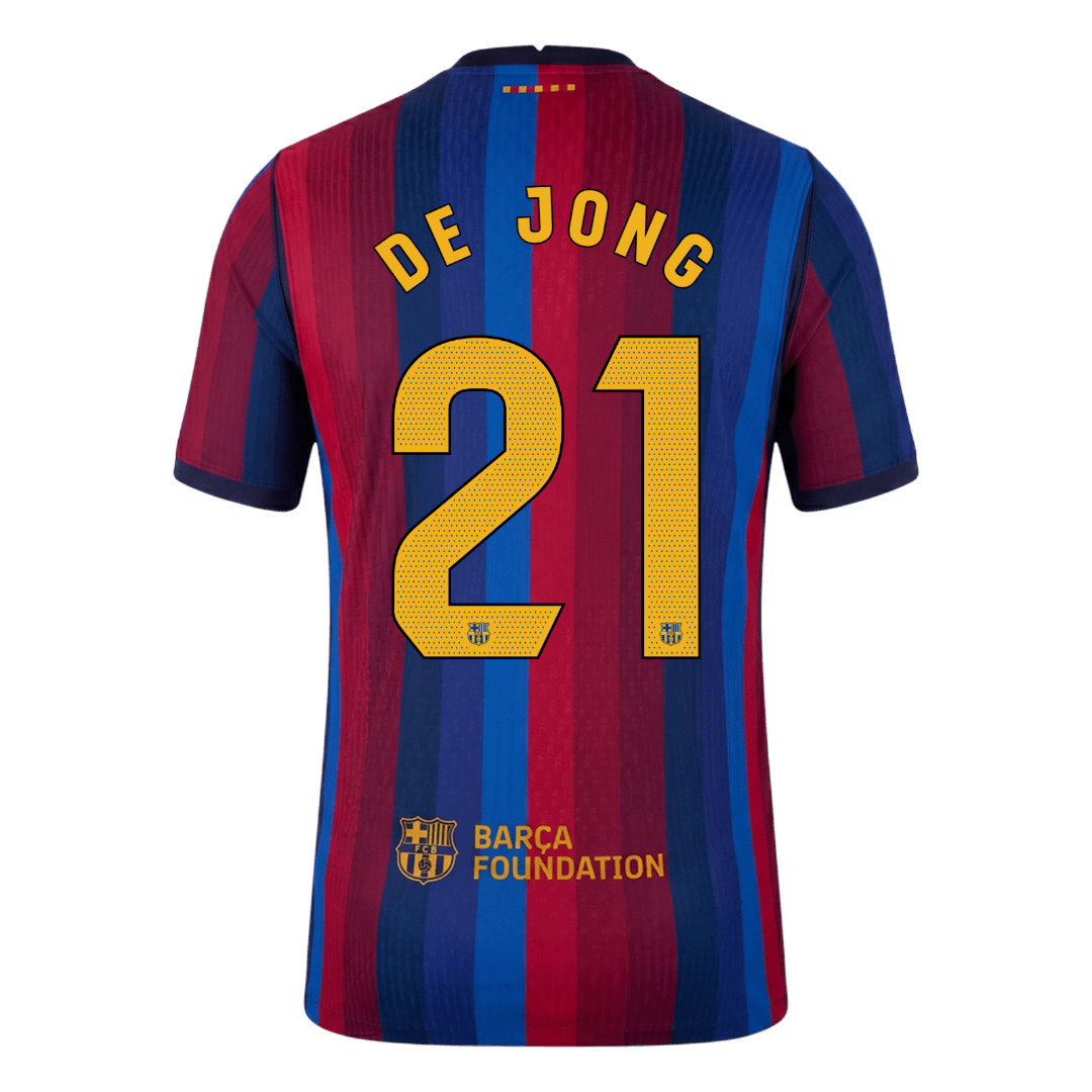 Barcelona Home Jersey 2026/27 - DE JONG #21 (Player Version)